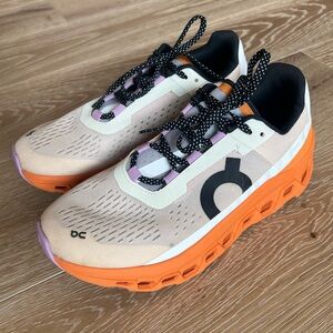 On Cloudmonster Running Sneaker Fawn/Turmeric